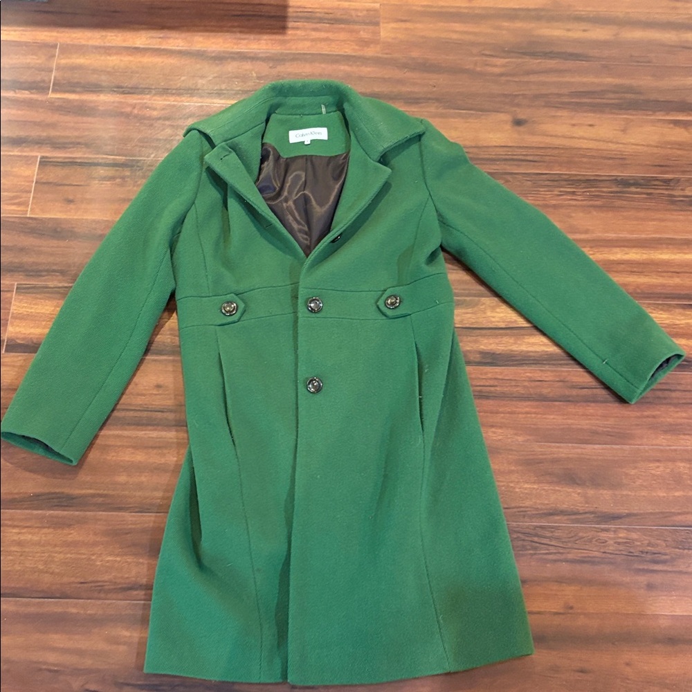Vintage Calvin Klein Green Textured Jacket